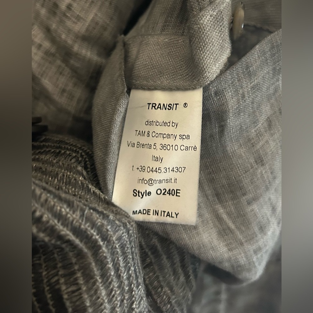 TRANSIT UOMO Italy Men’s Regular-Fit Textured Linen Blazer Jacket | Size S - Picture 10 of 12